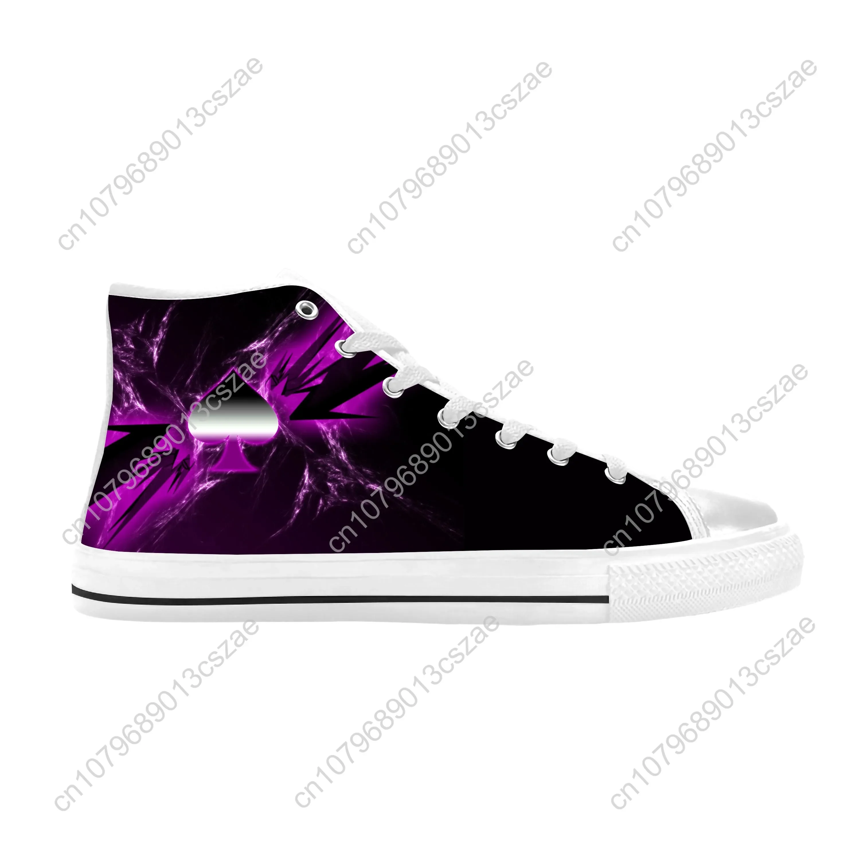 Asexual Pride Ace Flag Asexuality Aromantic Funny Casual Cloth Shoes High Top Comfortable Breathable 3D Print Men Women Sneakers