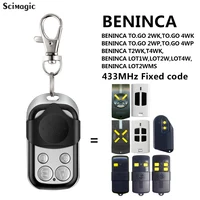 BENINCA 433MHz Garage Door Remote Control Clone 433.92MHz Fixed Code Opener Transmitter Gate Key Fob 1