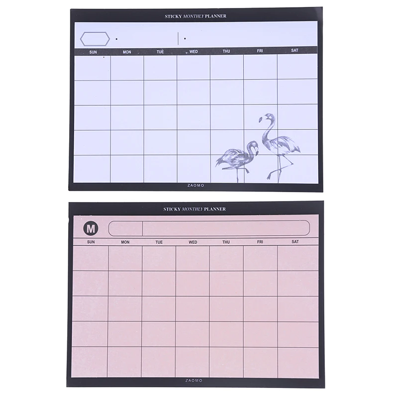 

Creative Simple Desktop Schedule Planner Monthly Plan Kawaii Mini Notebooks Office Supplies Work Efficiency Summary Organizer