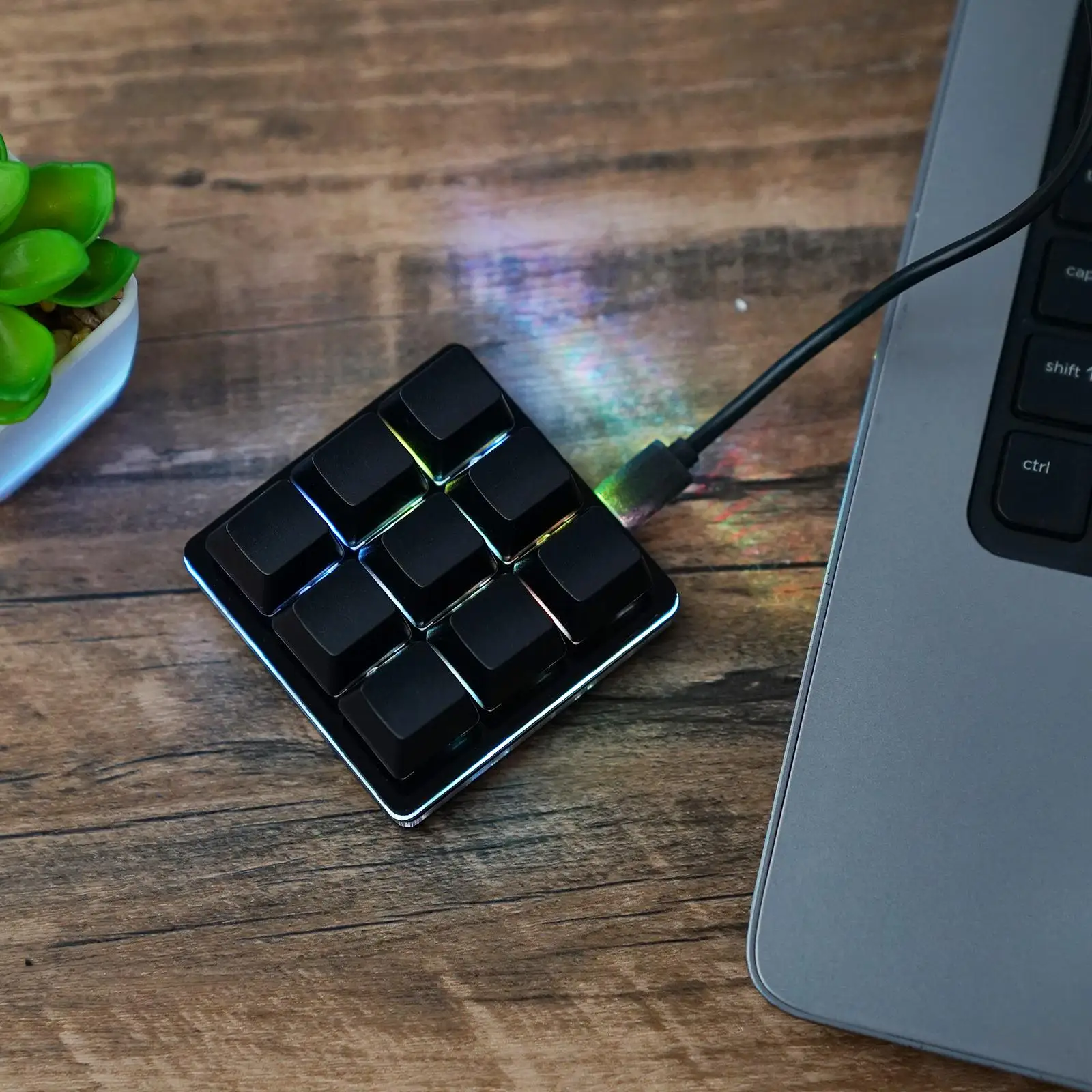 Mini Teclado Macro Programável, Jogos Mecânicos RGB,