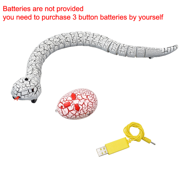 Animal Infrared Remote Control Electric Snake Egg Rattlesnake Kids Children Toys Trick Terrify Mischief Toys Snake Model DDJ