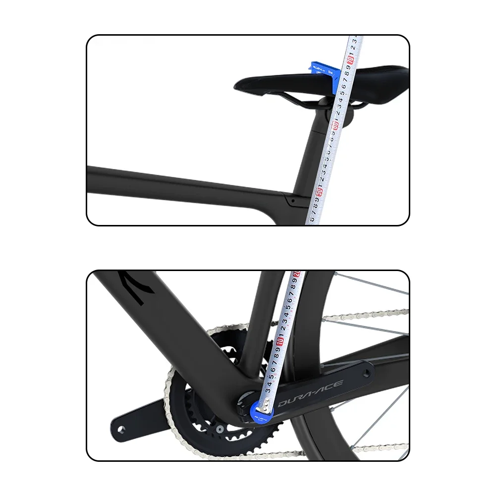 Bike Seat Height Measuring Tool Saddle Positioning Tools Bicycle Seat Cushion Height Measuring Tool for Mountain Road Bicycle