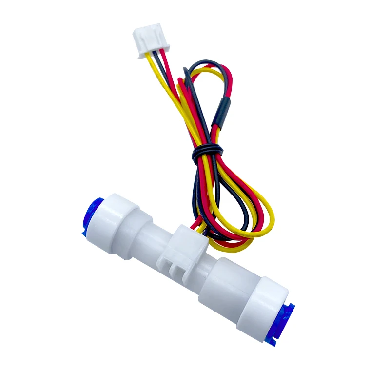 1/4 Quick Connect Water Flowmeter Sensor OEM Turbine Flow Sensor POM Material Water Flow