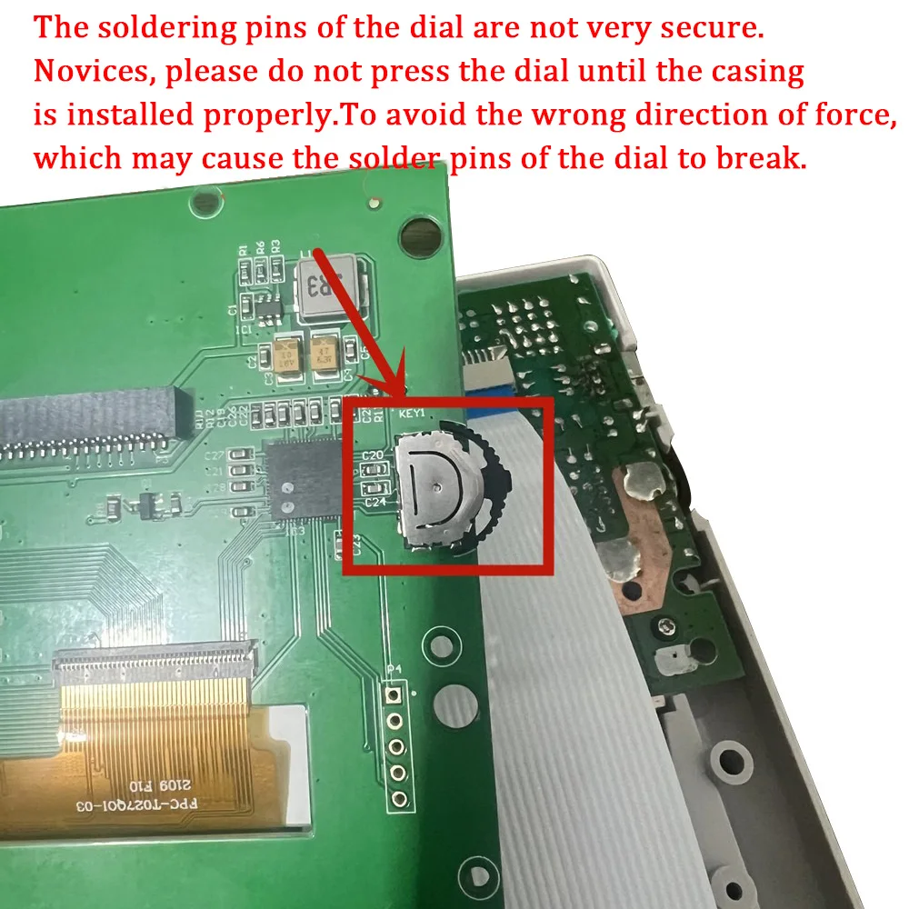 2.5inch Point-to-Point Grayscale LCD Screen Kits GB DMG Original Size Modify Highlight No Need Cut Shell