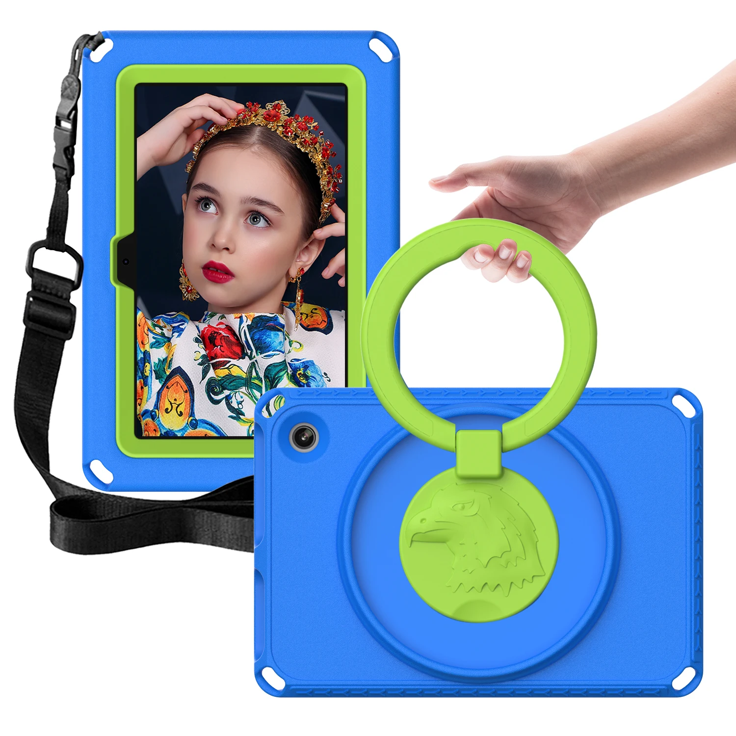 Enhanced Tablet Case: 360° Rotating, Dustproof & Waterproof, Double-Layer Protection, Shockproof Cover