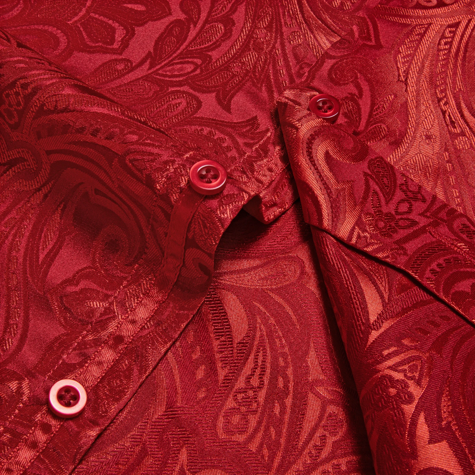 Mens Dress Shirt Men Long Sleeve Silk Polyester Wedding Prom Party Button Down Social Dress Shirt