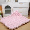70X80CM Infant Playing Climbing Mat Photo Props Blanket Cushion Baby Knot Braid Bumper Blanket Braid Mat Decoration For Home 5