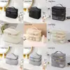 Fashion Transparent Mesh Travel Cosmetic Bag Storage 1/2/3 layer Toiletry Bag Large Capacity Make Up Organizer Bag Women's 6