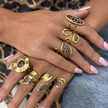 18K Golden Plated 316 Stainless Steel Rings