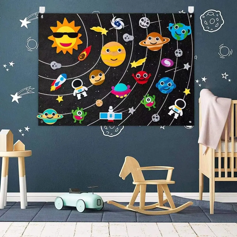

Multicolor Felt Board Story New Felt Montessori Interactive Play Kit Educational Stories Classroom