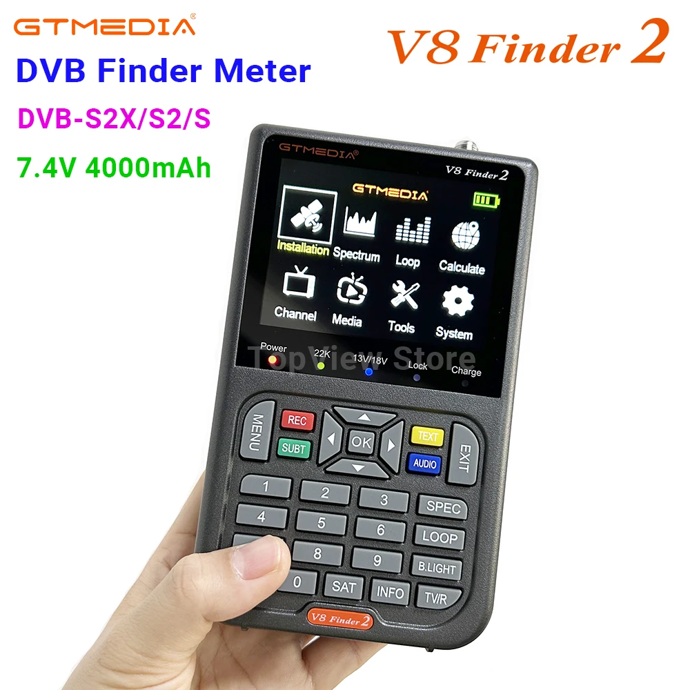 V8 Finder2 Cercatore Satellitare - Schermo 3.5", DVB-S2X, Per Regolazione Parabole - Foto 6