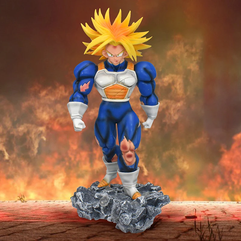 

Anime Trunks Figure Battle Damage Action Figurines Statue DBZ PVC Collection Model Doll Children Toys Gift Decor
