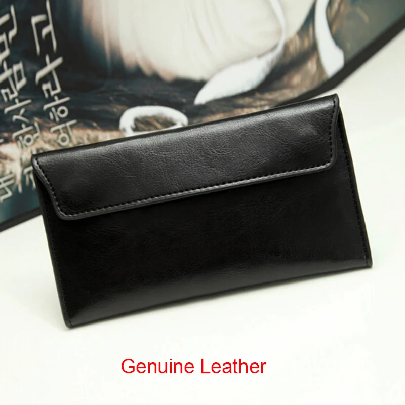 Slim Genuine Leather Women Wallet Female Long Clutch Coin Purses Luxury Design Wallets and Purses Ladies Card Holder Vallet 2023 2