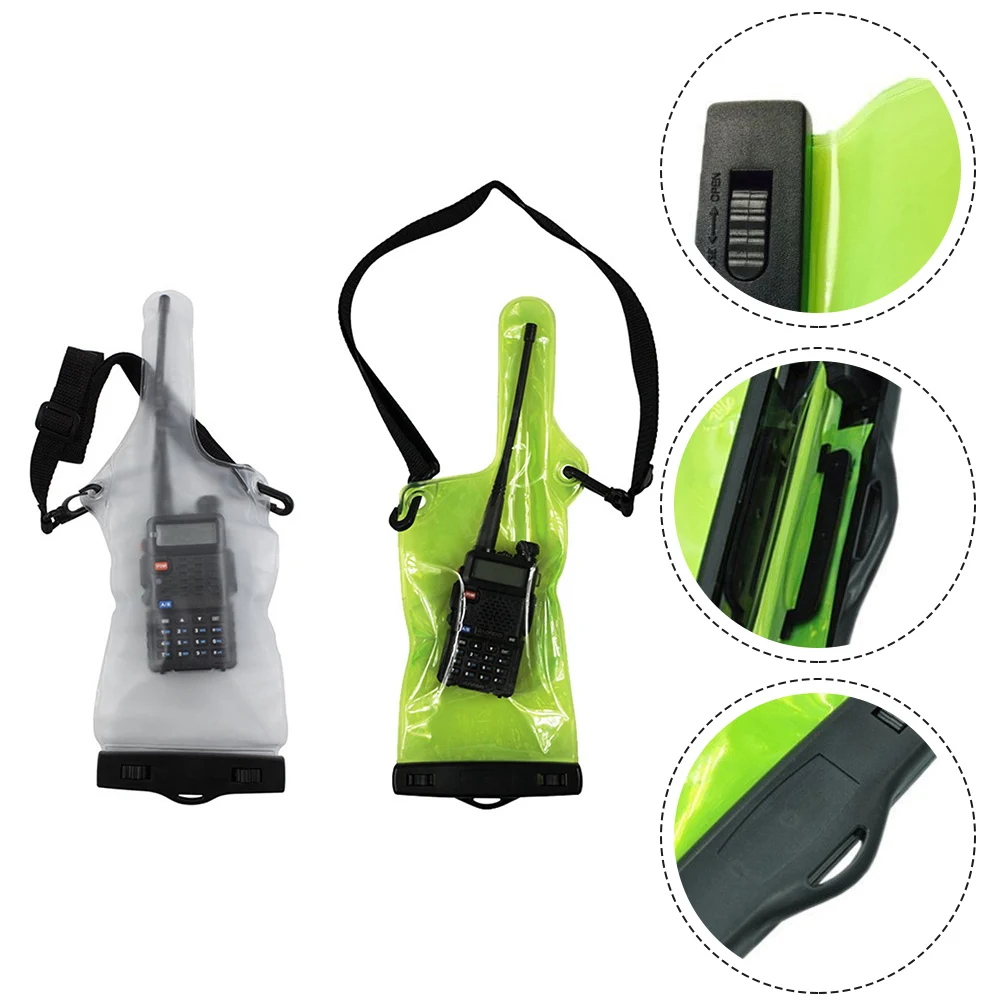 Protective Case Waterproof Bag 33CM*11.5CM Bustproof Cover For Walkie Talkie Lightweight PVC Portable Practical