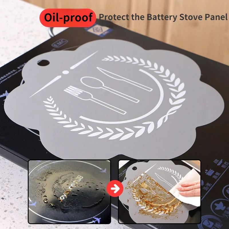 Induction Cooktop Mat Silicone Fiberglass Hob Protector Anti-Slip Scratch Cover Insulated Pad | Дом и сад