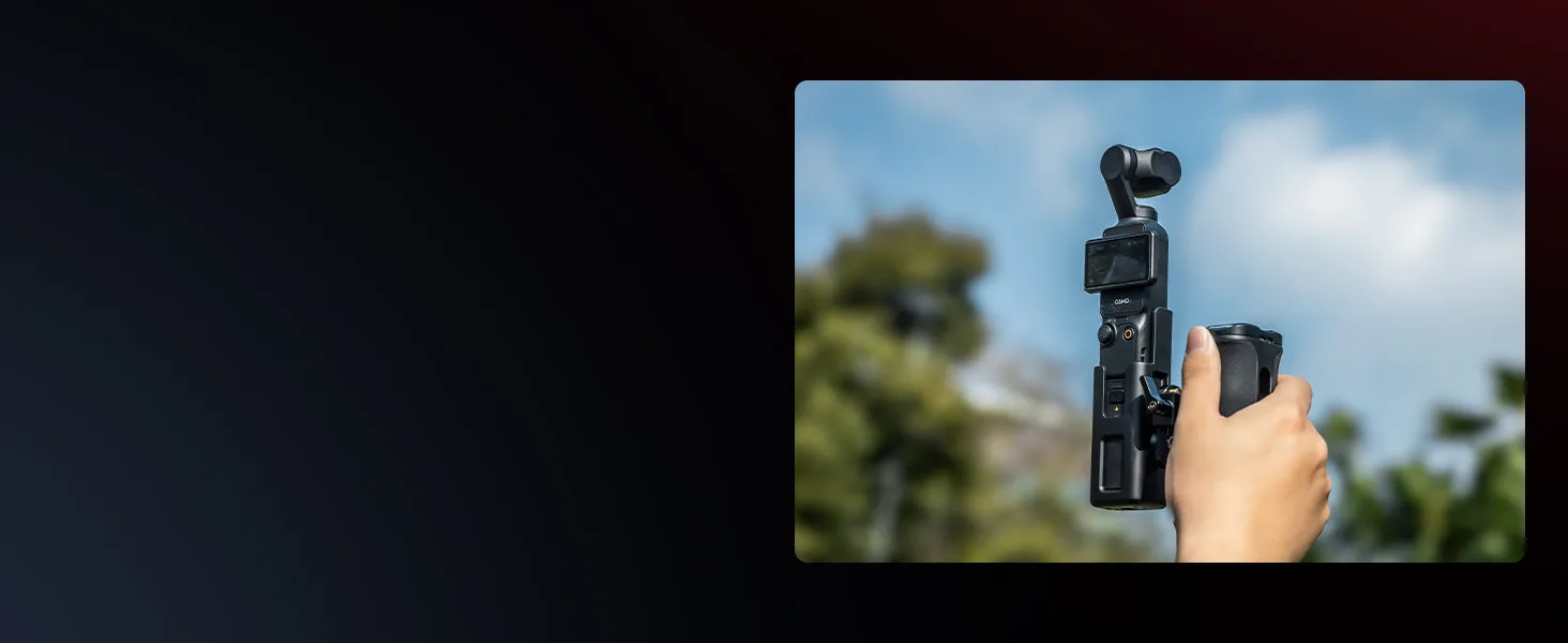 Cage Kit for DJI Osmo Pocket 3, Half Cage Used With the Pocket 3 Battery Handle