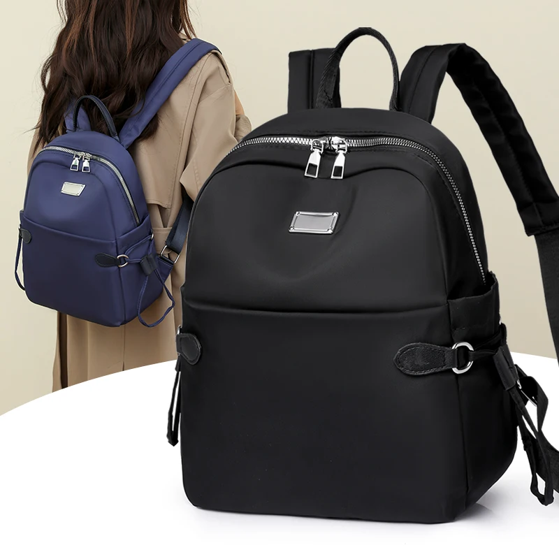 Ins Fashion Backpack Women Solid School Bag Outdoors Travel Bags Girl
