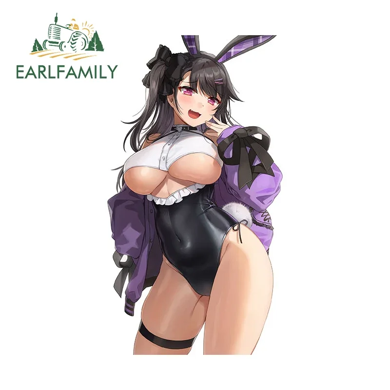 

EARLFAMILY 13 см x 7,1 см для привлекательной груди Автомобильная наклейка на окклюзию с защитой от царапин и солнца индивидуальная забавная Наклейка Шлем украшение для ноутбука