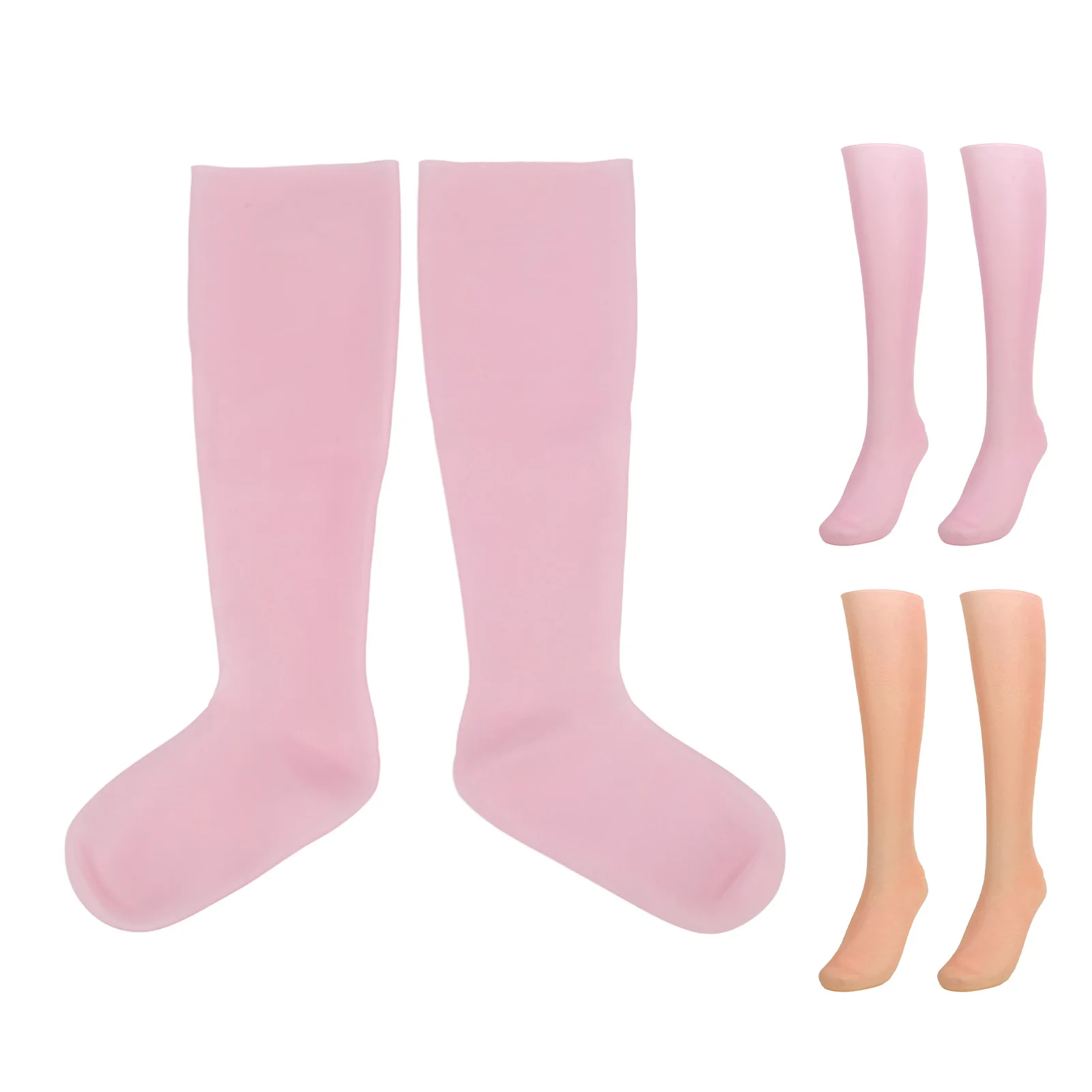 Foot peel mask Heel protection socks Silicone Pedicure Socks Hydrating Silicone Moisturizing Socks Elastic Reusable Comfortable Extended Length 1 Pair for Calluses