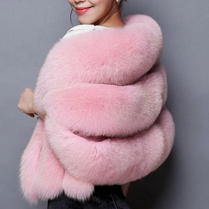 High Quality Women Bolero Bridal Shawl Faux Fur Wrap Wedding Cape