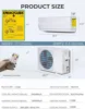 USA Canada 9000 12000 18000 24000Btu Wall Mounted Split Mini AC Unit  Conditioning Smart Inverter Air Conditioner 3