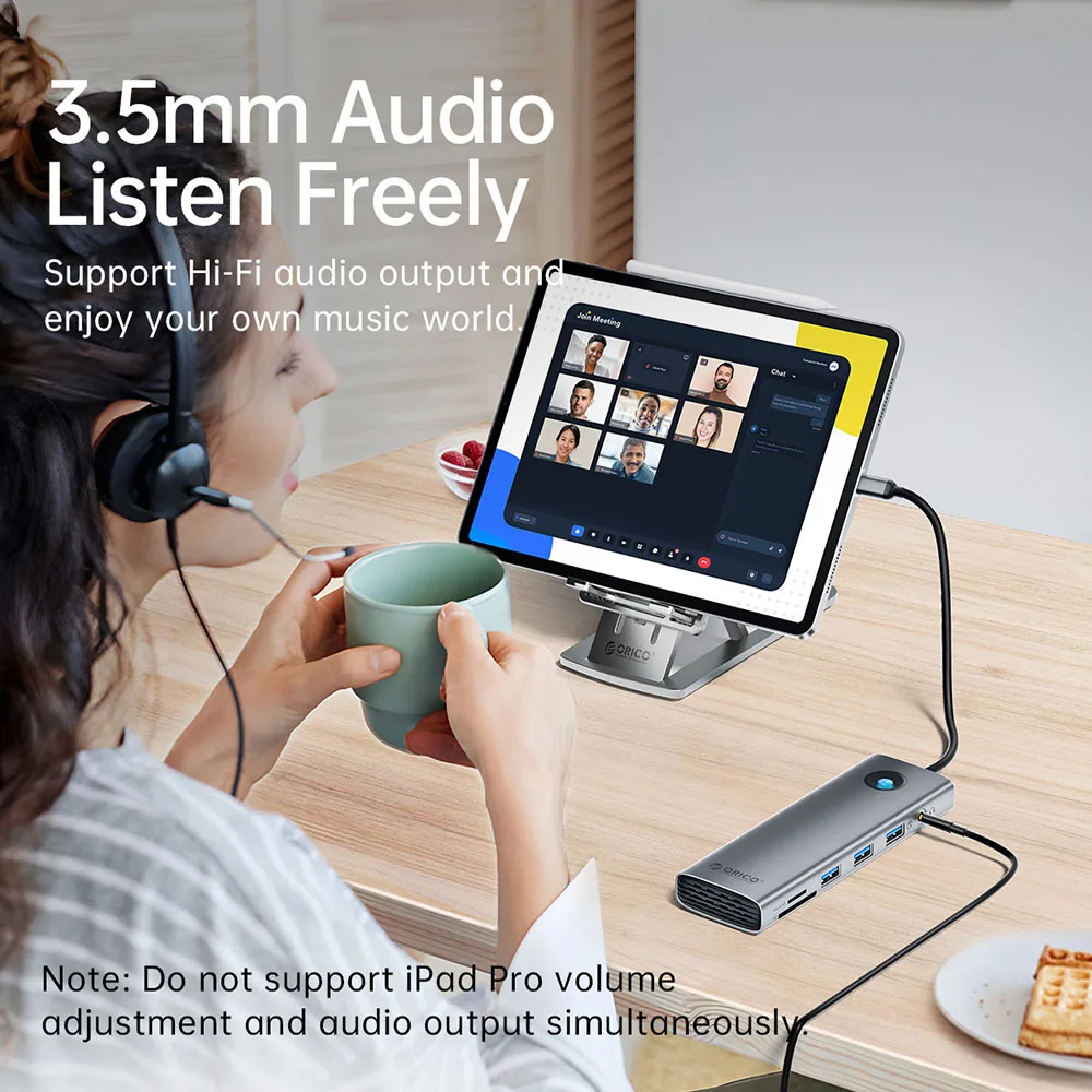 5in1ハブ iPad USB C ハブ 3.5mmヘッドフォンジャック搭載
