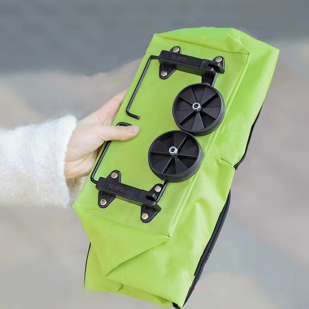 Oxford Cloth Portable Shopping Storage Bag with Wheels Foldable Bags Shopping Cart Luggage Bag storage bag foldable storage bags foldable storage bag
