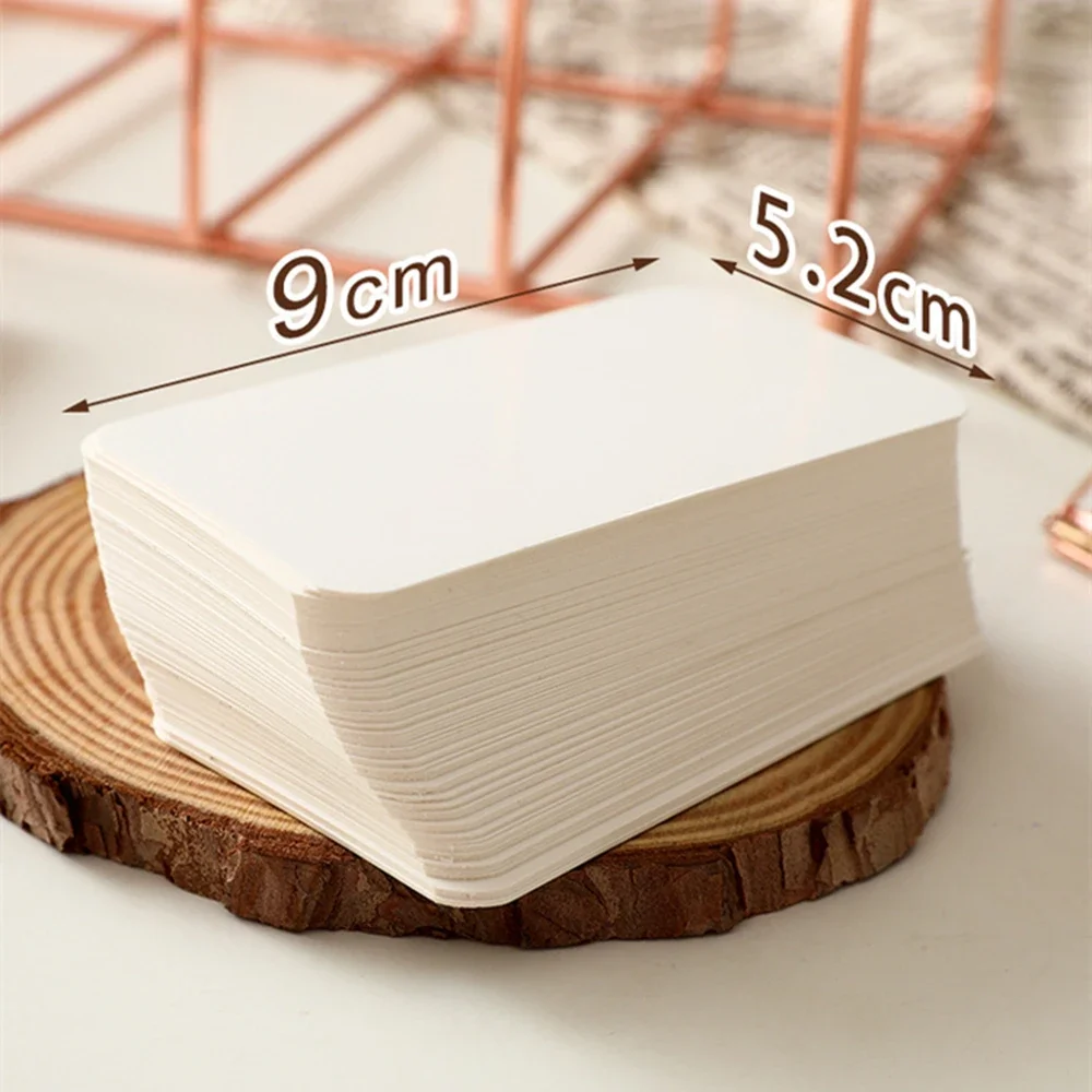 Kraft Paper Card 100/50/20PCS Color Retro Double Sided Word DIY Postcard Gift Greeting Invitation Note Message