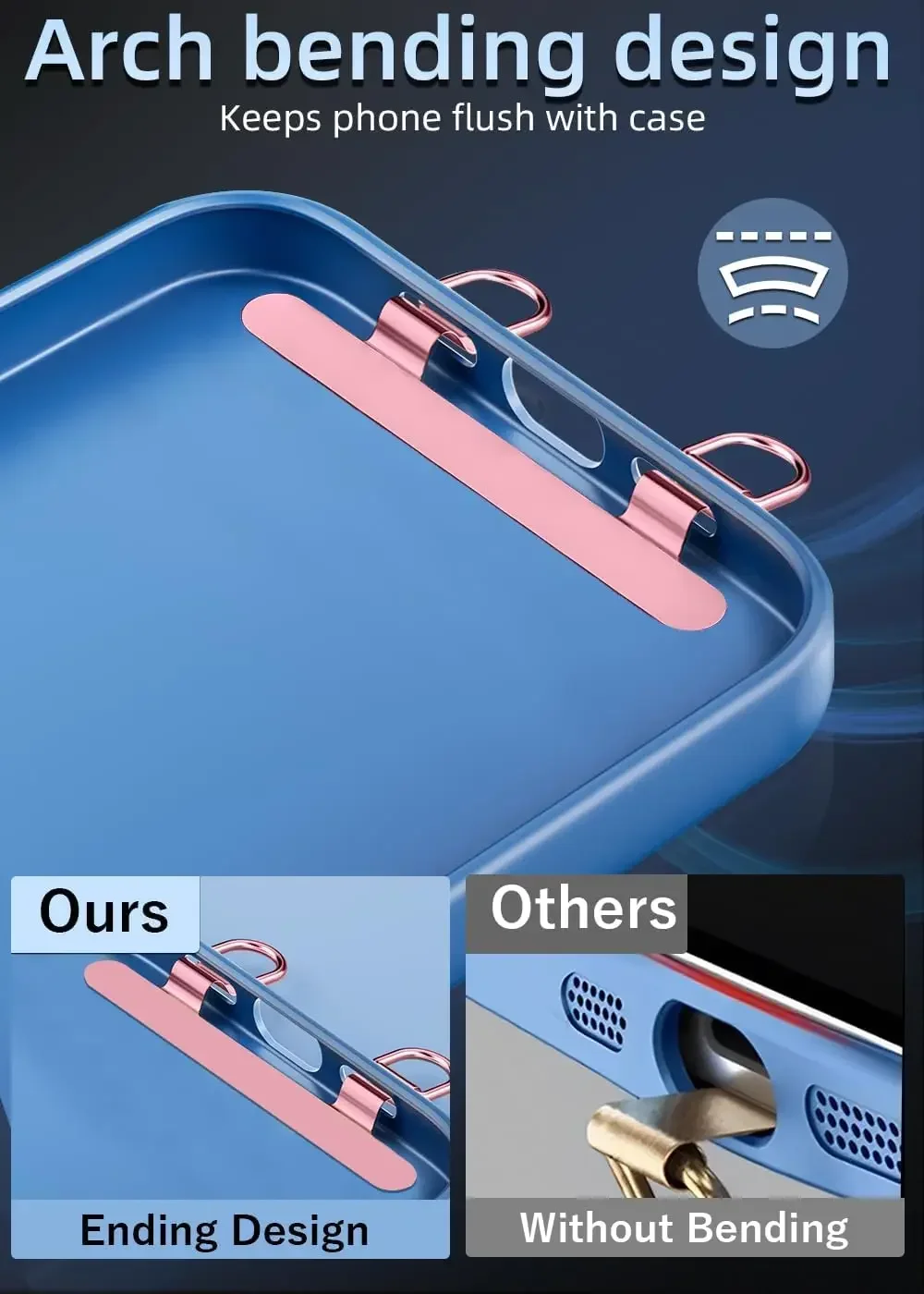 Stainless Steel Metal Phone Lanyard Gasket Patch Anti-lost Phone Rope Card Clip For iPhone 16 15 Replacement Strap Hang Cord Tab