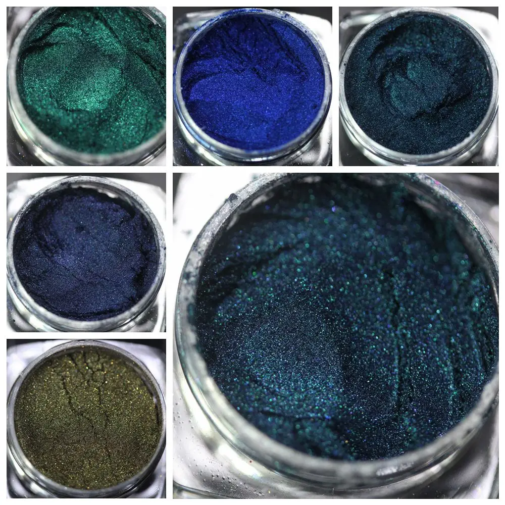 Natural Cosmetic Beauty Blue Mica Pigment Powder for Epoxy Resin Molds Soap Candle Making Lip Gloss Paint Dye Nail Polish Bath