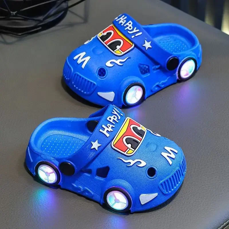ตัวเลือกสินค้า รองเท้าแตะแฟชั่นน่ารักรถเด็ก Anti SLIP สีสันสดใส