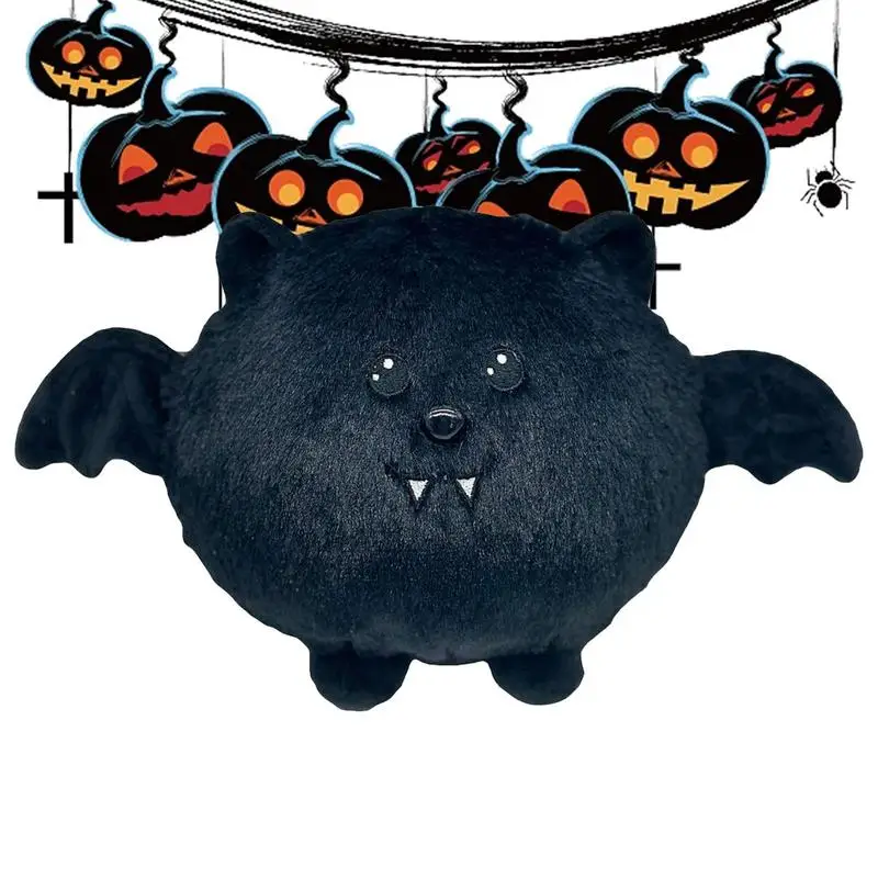 Stuffed Bat Plush Stuffed Cartoon Bat Doll For Halloween Haunted House Ornament For Living Room Balcony Dormitory Halloween Part haunted house