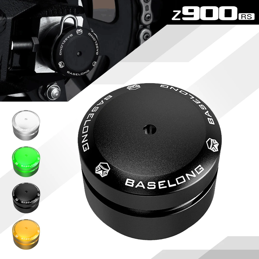 

Z900RS Rear Axle Nut Cover For Kawasaki Z900RS CAFE Rear Axle Sliders Z 900 RS Axle Cap ZR900 Swingarm Nut Protectors Aluminum
