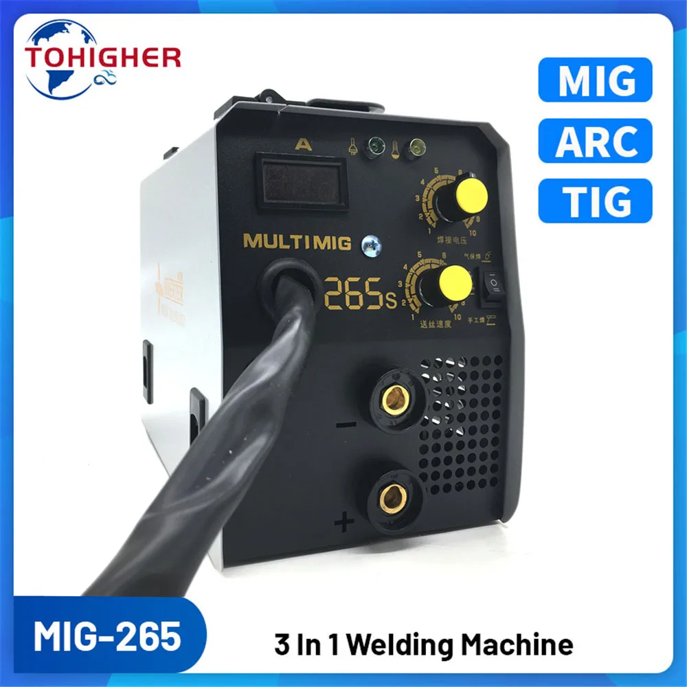 3 In 1 Welding Machine MIG+ARC+TIG Inverter 220V IGBT Welder One Machine Three-purpose Portable Airless Welding Machine