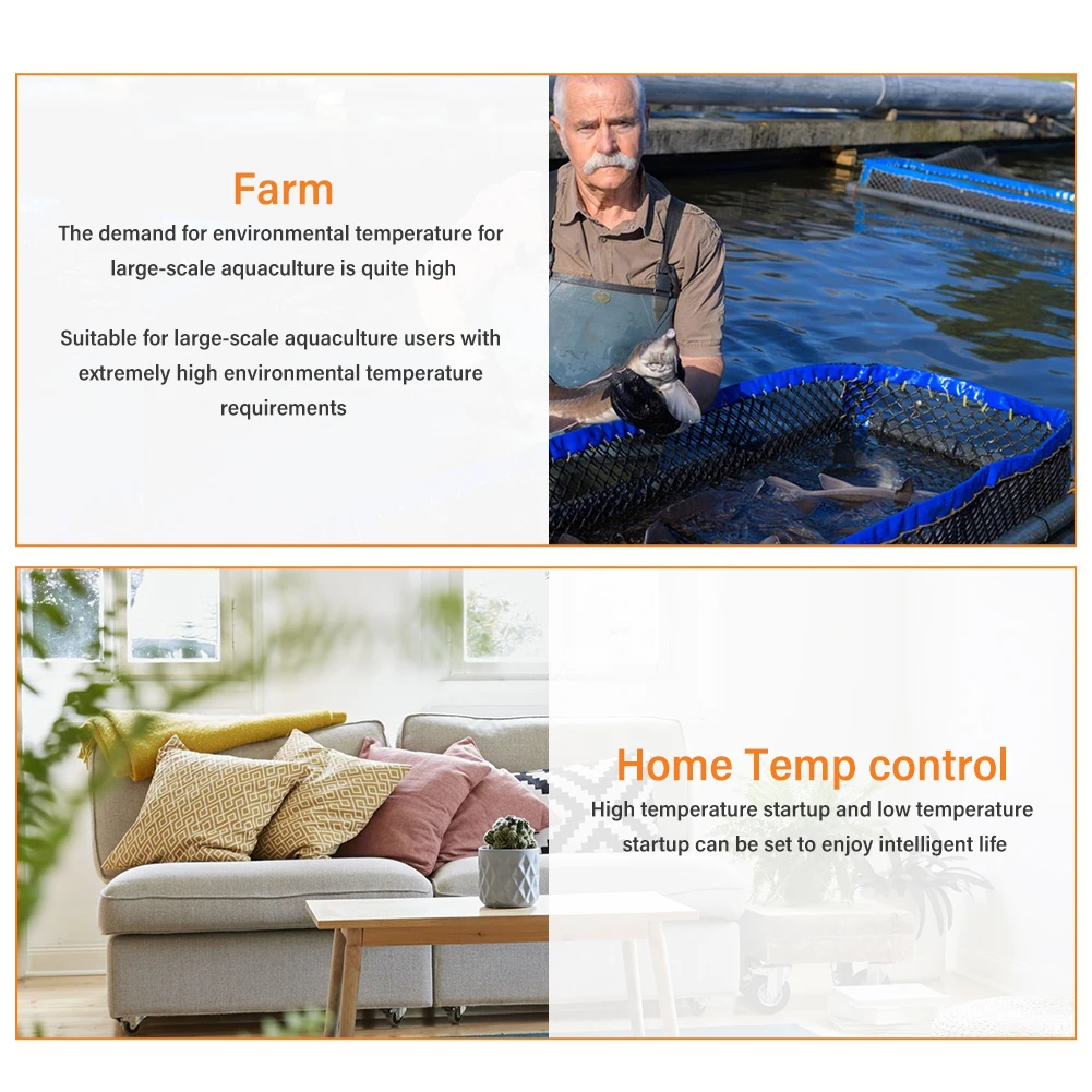 Digital Temperature Controller -40 to 120 Degrees Alarm Function Electronic Ther