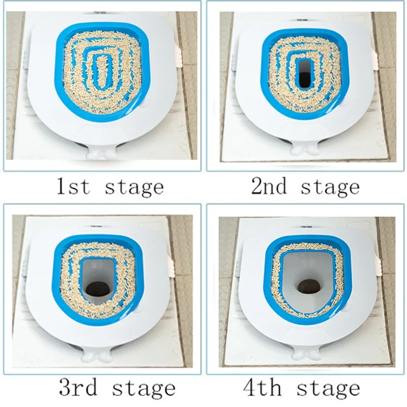 Effective Cat Toilet Training Kit with Litter Box and Litter Mat Say Goodbye To Messy Floors Cat Training & Behaviour Aids