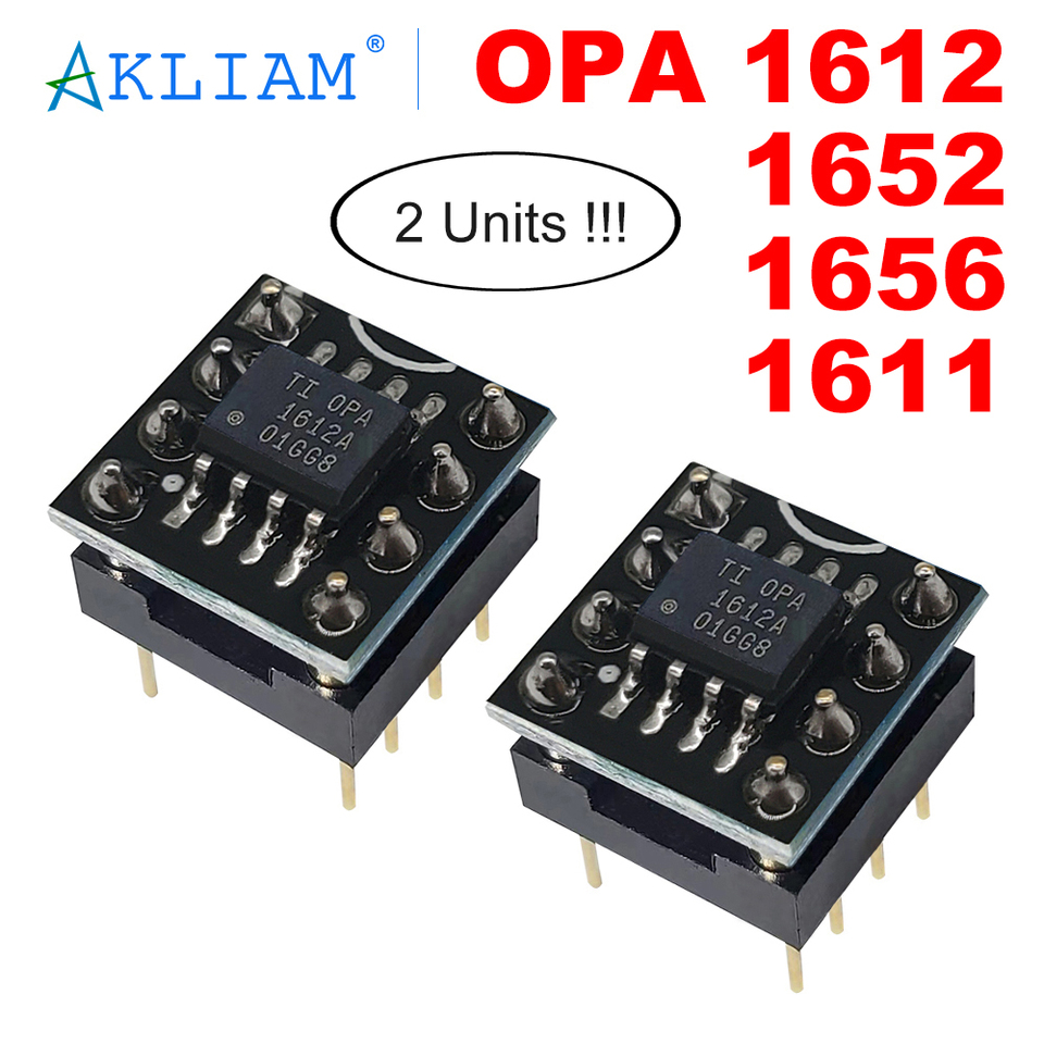 AkLIAM 2 Units Original TI OPA1612 OPA1652 OPA1656 OPA1611 Classic Op Amp Upgrade for DAC Headphone Operational Amplifier