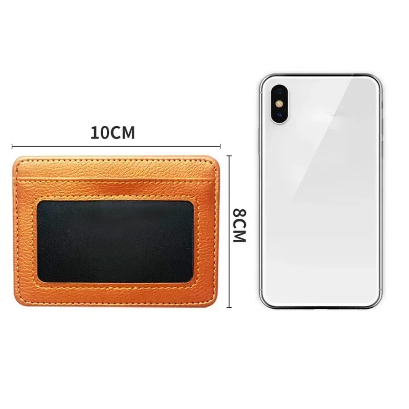 Slim PU Leather Mini Wallet - Men's Multi-Card Holder with ID Slot