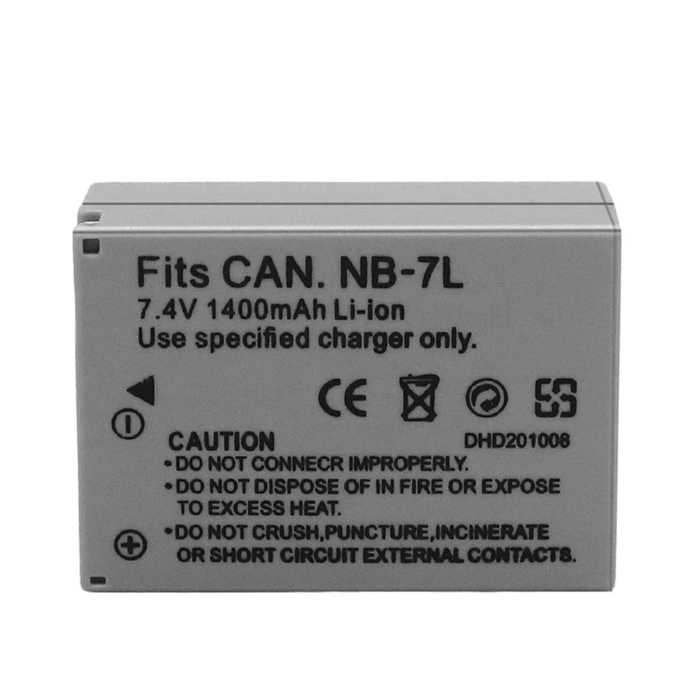 NB-7L NB7L NB 7L Battery 1400mAh for Canon Powershot G10 G11 G12 SX30IS ...