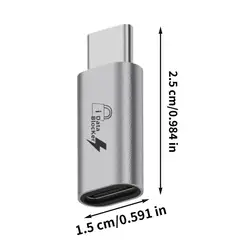 USB Data Blocker Security Adapter - Privacy and Data Protection Shield (TypeC Male to Female)