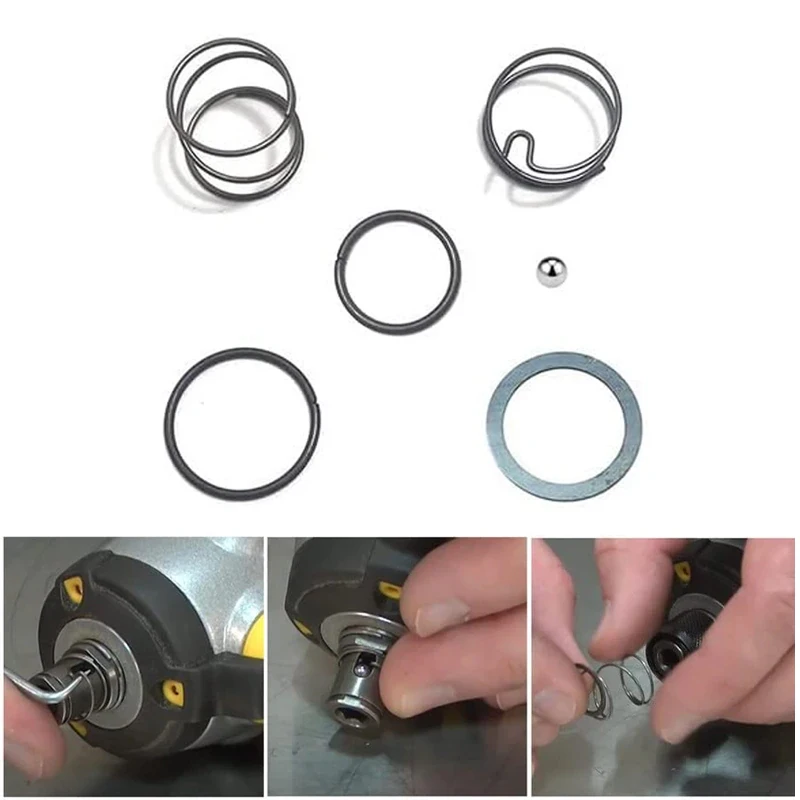 Sfera In Acciaio Per Molle Per Dewalt Impact Driver N078434 N089668 Accessori Per Chiavi A Percussione Parti Di Utensili Elettrici Kit Molla Di Compre
