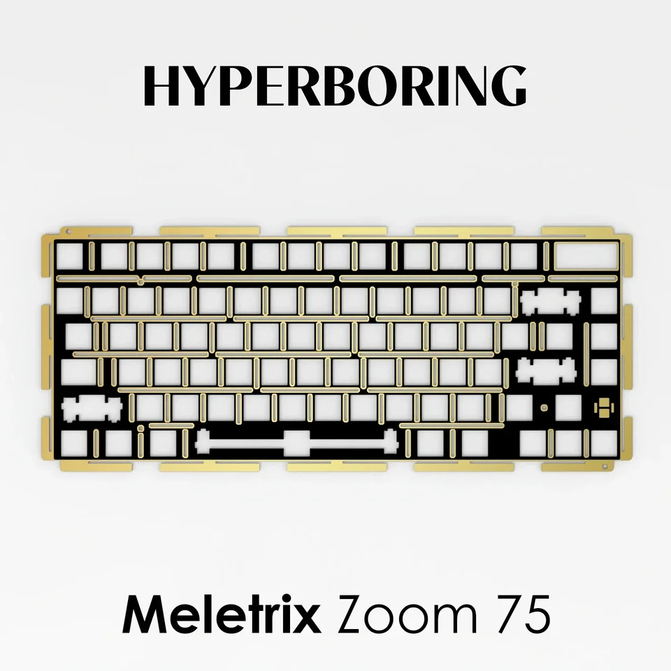 Meletrix Zoom 75 Mechanical Keyboard Plate PC POM FR4 Aluminum