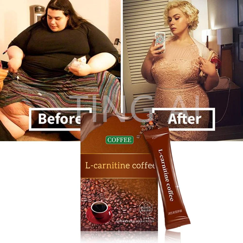 Original Lcarnitine Coffee Lose Weight Bulletproof Instant Coffee Premium Box Packaging 10G * 7