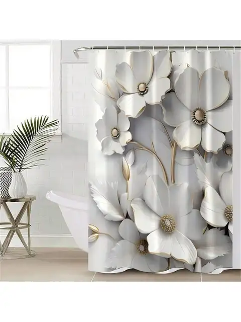 Floral Bathroom Accessory Set 4