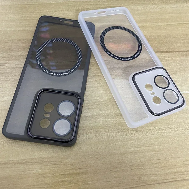 Transparent MagSafe Magnetic Silicone Protective Case