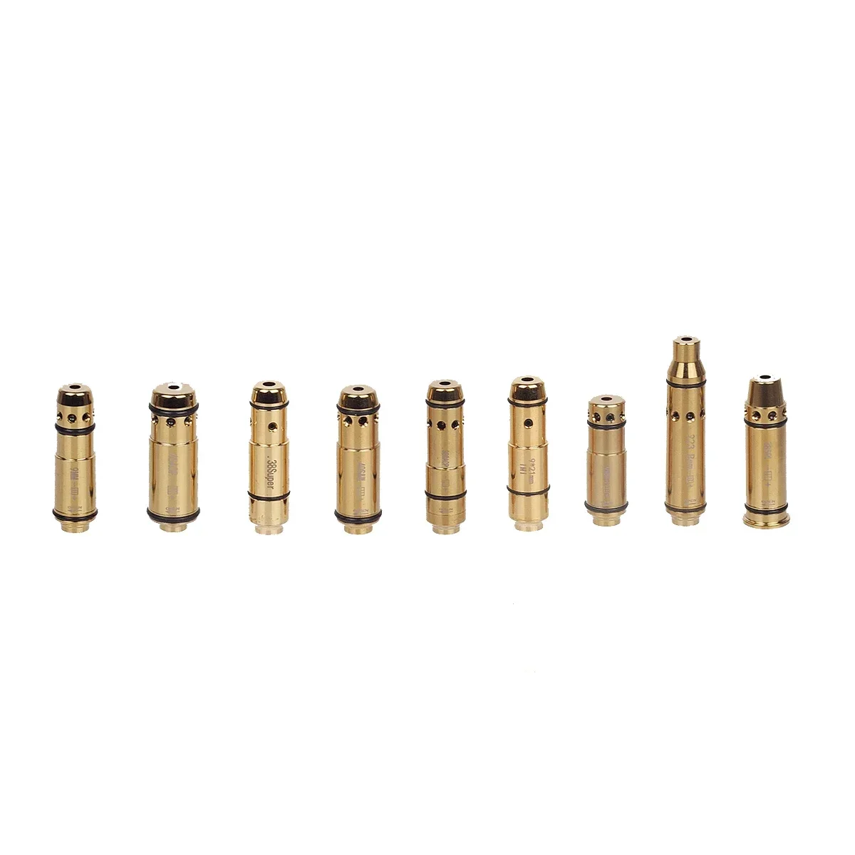 Dry Fire Laser Trainer Hunting 9x19mm .380ACP .40S&W .223Rem .45ACP Red Laser Training Bullet 38Super 38SPL Glock 43 17 19 P365 Bore Sight