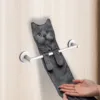 Funny Cat Hand Towels Kitchen Bathroom Hand Towel Ball with Hanging Lo-ops Quick Dry Soft Absorbent Microfiber creative Towels 2