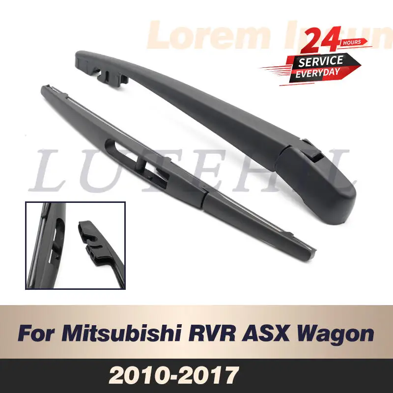 Wiper 10" Rear Wiper Blade & Arm Set Kit For Mitsubishi Rvr Asx Wagon