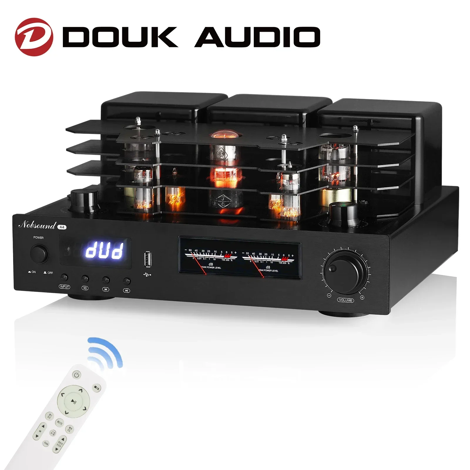 DoukAudioHiFiTubeAmplifierBluetooth50OpticalCoaxialUdisk