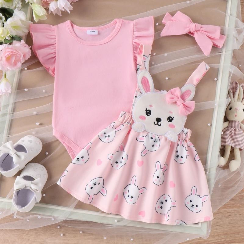 New Born Baby Girl  Dress With Bunny Style